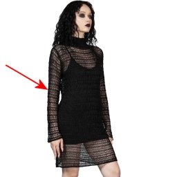 šaty dámské Black - POŠKOZENÉ - MY992