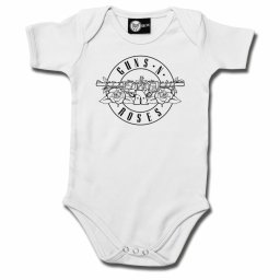 body dětské Guns 'n Roses - (Bullet - outline) - white - black - Metal-Kids - 613.30.7.8