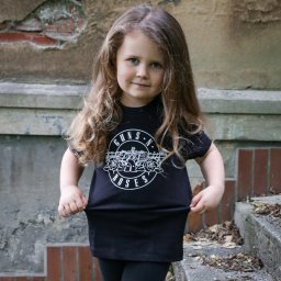 tričko dětské METAL-KIDS - Guns 'n Roses - Bullet Outline - Black/White - 613.25.8.7
