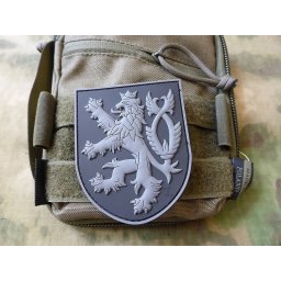 JACKETS TO GO nášivka ČESKÝ LEV plast velcro ČERNÁ