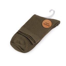 Bavlněné ponožky unisex, barva 8 zelená khaki