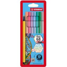 STABILO Pen 68 Pastel pouzdro 8 barev