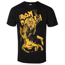 tričko pánské Iron Maiden - No Prayer Claw Jumbo Yellow - ROCK OFF - IMTEE192MB