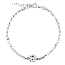 Silvego Stříbrný náramek Clowie se zirkony a čirým Swarovski® Crystals - SILVEGOB60602BSW