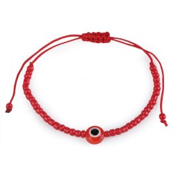 Náramek shamballa Alláhovo oko, barva 1 červená