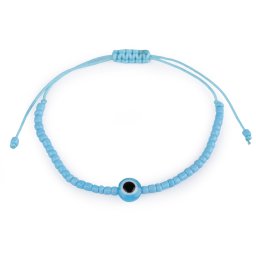Náramek shamballa Alláhovo oko, barva 3 modrá azuro