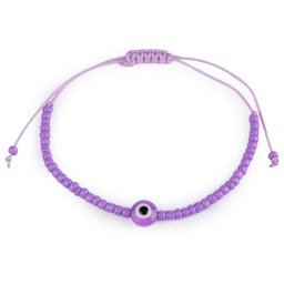 Náramek shamballa Alláhovo oko, barva 5 fialová lila