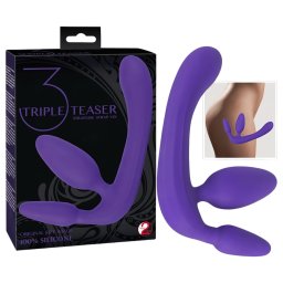 You2Toys - Triple dildo bez postroje (fialov)