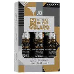 JO System Gelato - sada ochucench lubrikanch gel - 3x30ml