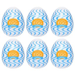 TENGA Egg Wind - masturbtor ve tvaru vajka - sada 6 ks