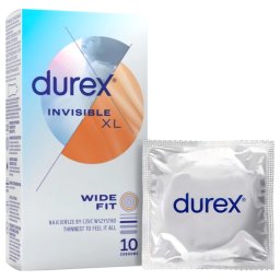 Durex Invisible XL - extra velk kondom - 10 ks