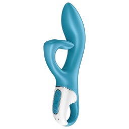 Satisfyer Embrace Me - vibrtor s ramenem na klitoris - dobjec - tyrkysov