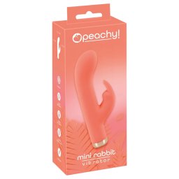 You2Toys - mini vibrtor s krlkem - dobjec - broskvov barva