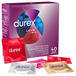 Durex Love Mix - sada kondom - 40 kus