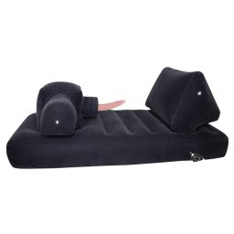 You2Toys Velvet Luxury - sexuln stroj, vestavn postel (ern)
