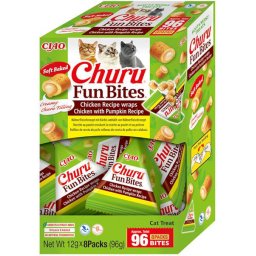Churu Box Fun Bites kuřecí rolky s dýní - 8x12 g (cca 96 ks)