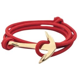 Gaira® Náramek Kotva 3071, Barva červená