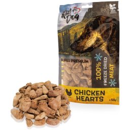 Kiddog mrazem sušená kuřecí srdíčka 50 g