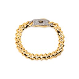 Monaco Chain náramek Edge Plain Pavé lock 11,5 mm IZ30145N