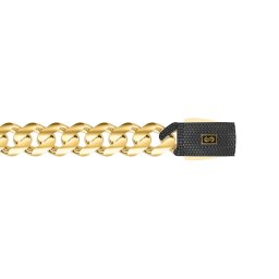 Monaco Chain Classic Plain Pavé lock Black 8 mm IZ30155B