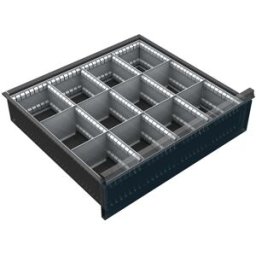 Organizér nářadí do zásuvky skříní KOVOS se šířkou 720 mm, 12 přihrádek, 150 - 240 mm