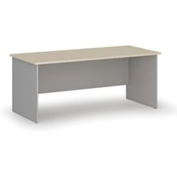 B2B Partner Kancelářský psací stůl PRIMO GRAY, 180x80 cm, šedá/bříza