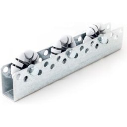 B2B Partner Vícesměrnná univerzální kladičková lišta, nosnost 5 kg, rozteč 100 mm