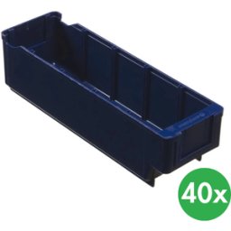 Schoeller Allibert Plastová regálová přepravka MAX - 94 x 300 x 80 mm, 40 ks