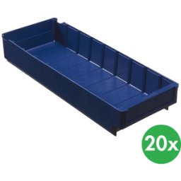 Schoeller Allibert Plastová regálová přepravka MAX- 188 x 500 x 80 mm, 20 ks