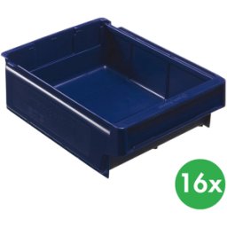 Schoeller Allibert Plastová regálová přepravka MAX typ D - 230 x 300 x 100 mm, 16 ks