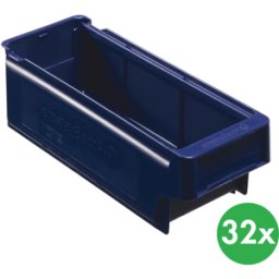Schoeller Allibert Plastová regálová přepravka MAX typ A - 115 x 300 x 100 mm, 32 ks