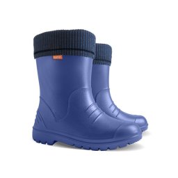 Demar Dětské zateplené holínky DINO 0310 D modré 24/25 0310D-24/25