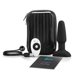 b-Vibe - rotan anln vibrtor s perlikami, ern