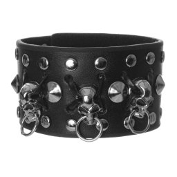 náramek POIZEN INDUSTRIES - PIPER - BLACK - AJ-PERB-B-1