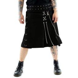 kilt pánský CHEMICAL BLACK - ELIAN - BLACK - SK-ELIM-B
