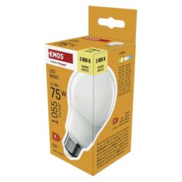 EMOS LED žárovka Basic A60 / E27 / 11W (75 W) / 1055 lm / te