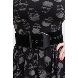 pásek dámský KILLSTAR - Rockin Roxy - Black - KSRA013175