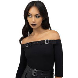 tričko dámské (top) KILLSTAR - Cryptarose - Black - KSRA012660
