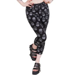 kalhoty dámské 3/4 KILLSTAR - Heirloom - Black/Grey - KSRA013160