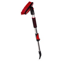 Veropa Teleskopický smetáček se škrabkou Robust Rota Brush, červená 70045B
