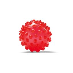 PINOFIT® míček ježek, červený, transparentní, 8 cm