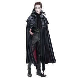 kabát pánský (přehoz) DEVIL FASHION - Blue Gothic Retro - CA050