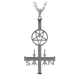 obojek Satan Cross Stal - PSY1089