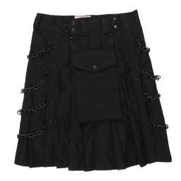 kilt pánský BLACK PISTOL - Denim - Black - B-2-26-001-00