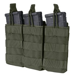 S.T. CONDOR sumka MOLLE trojitá na zásob. 3xM4 otevřená RANGER GREEN