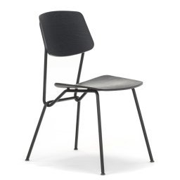 Výprodej Prostoria designové židle Strain Chair - sedák ořech, podnož Saphire Blue
