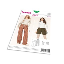 Střih Burda 6735 - Široké kalhoty, šortky