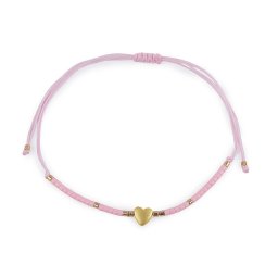 Náramek shamballa, barva 3 růžová sv.