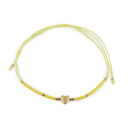 Náramek shamballa, barva 6 žlutá