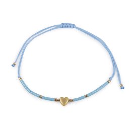 Náramek shamballa, barva 9 modrá světlá